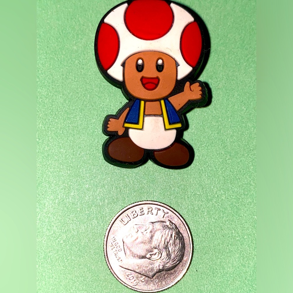 (10 for $15) Toad Super Mario Bros Nintendo Crocs  Shoe Charms